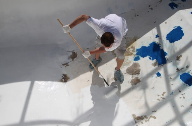 Commercial pool resurfacing