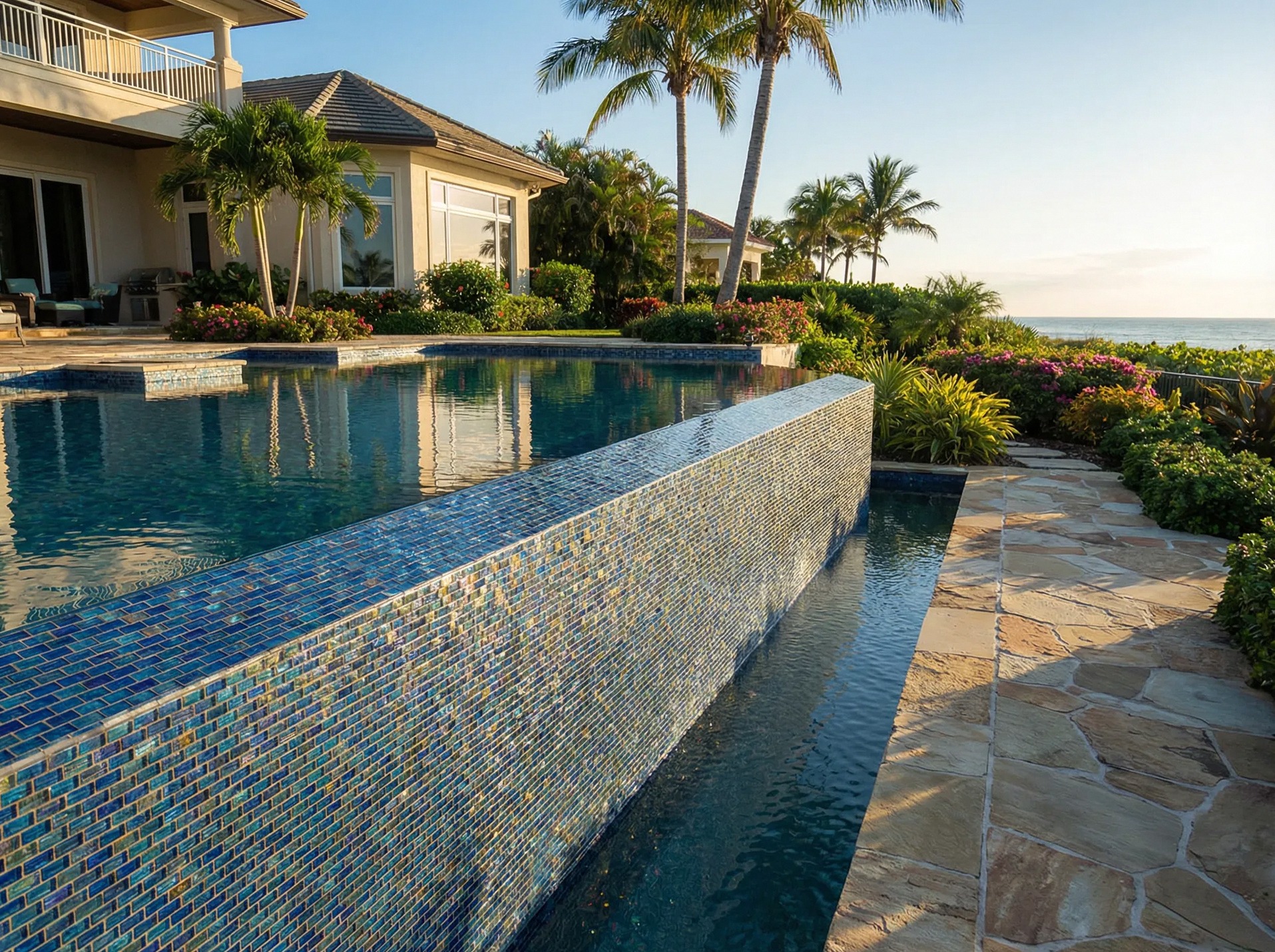 Glass Tile Infinity Edge