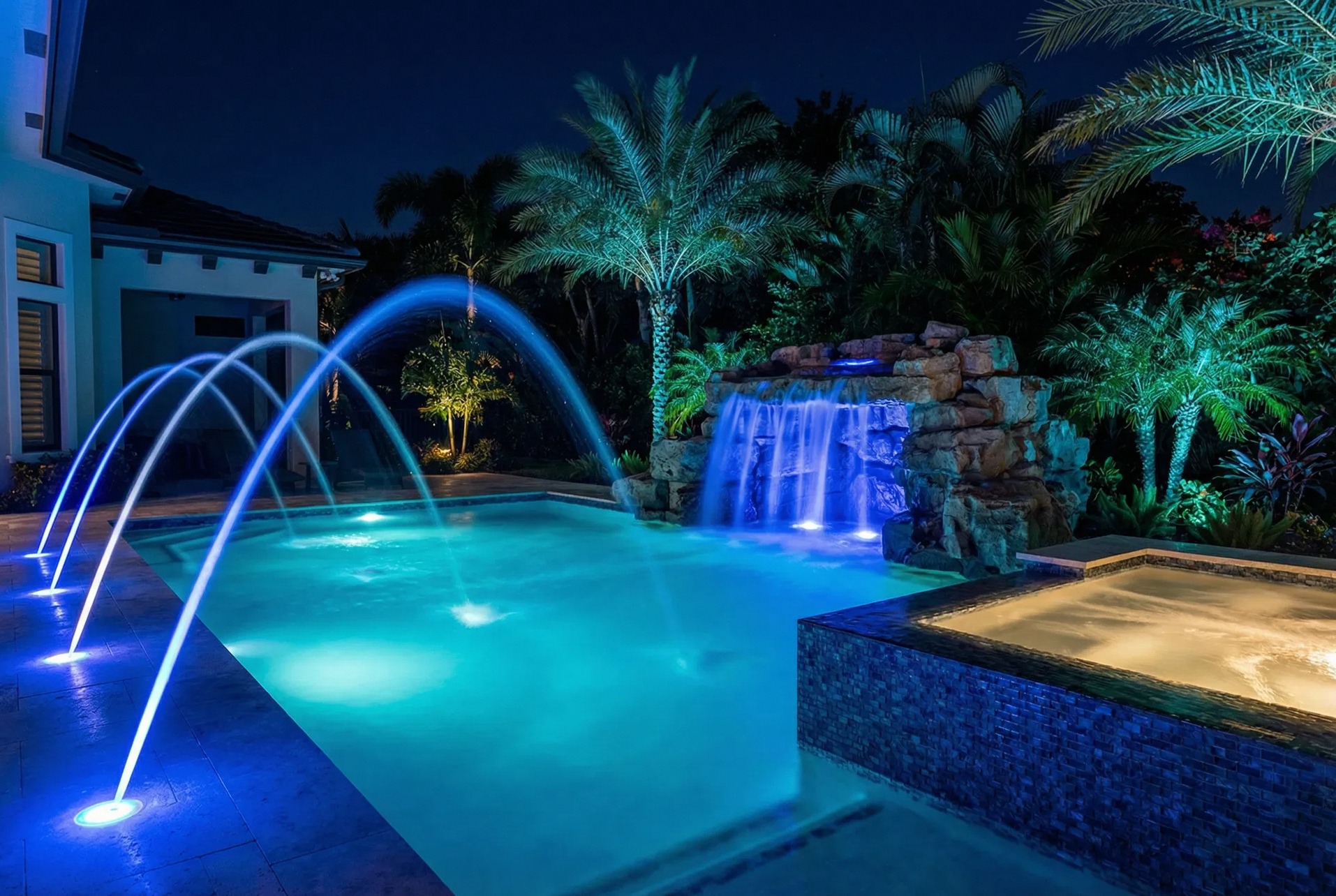Lighted Water Features