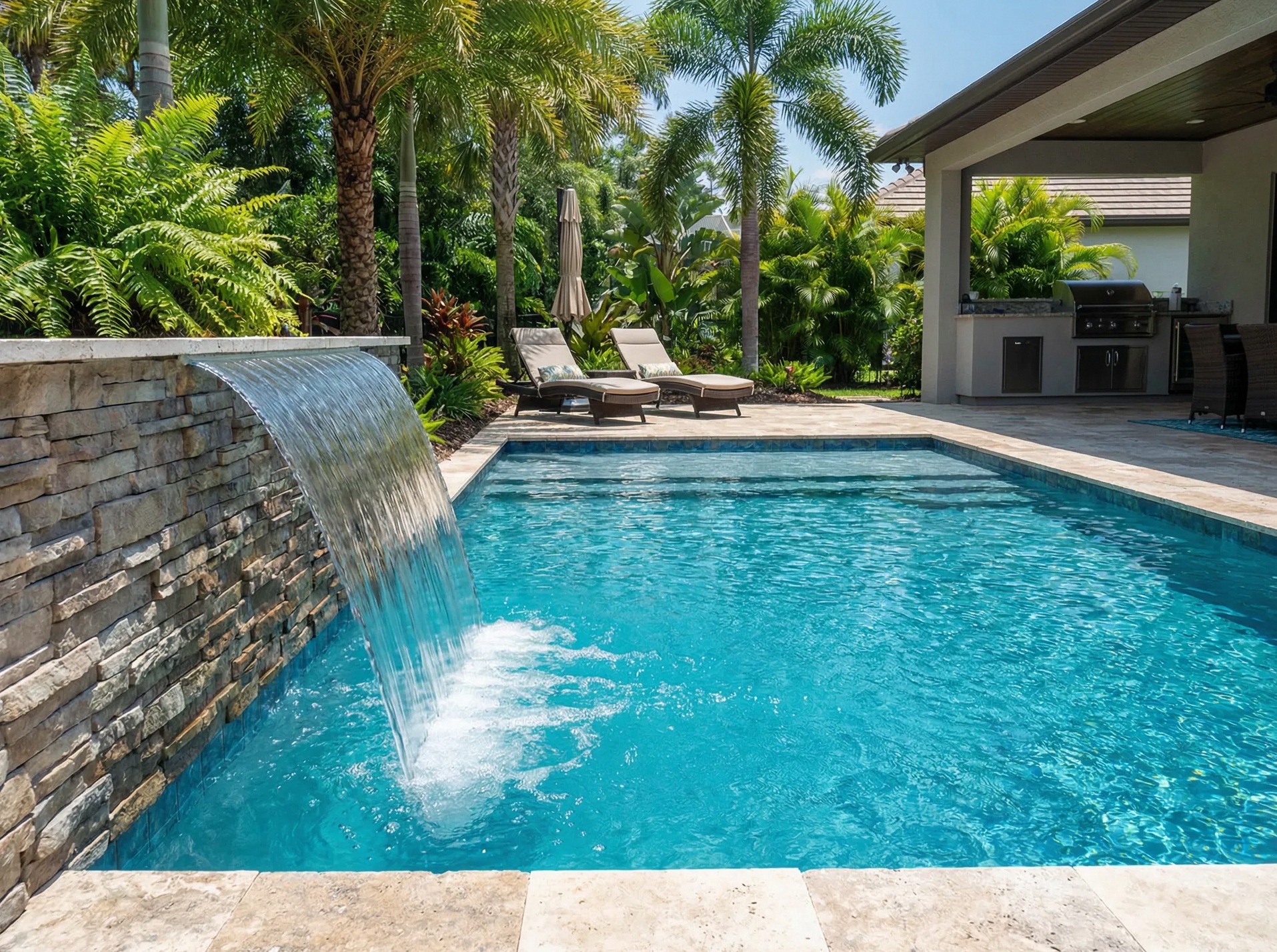 Sheer Descent Waterfalls